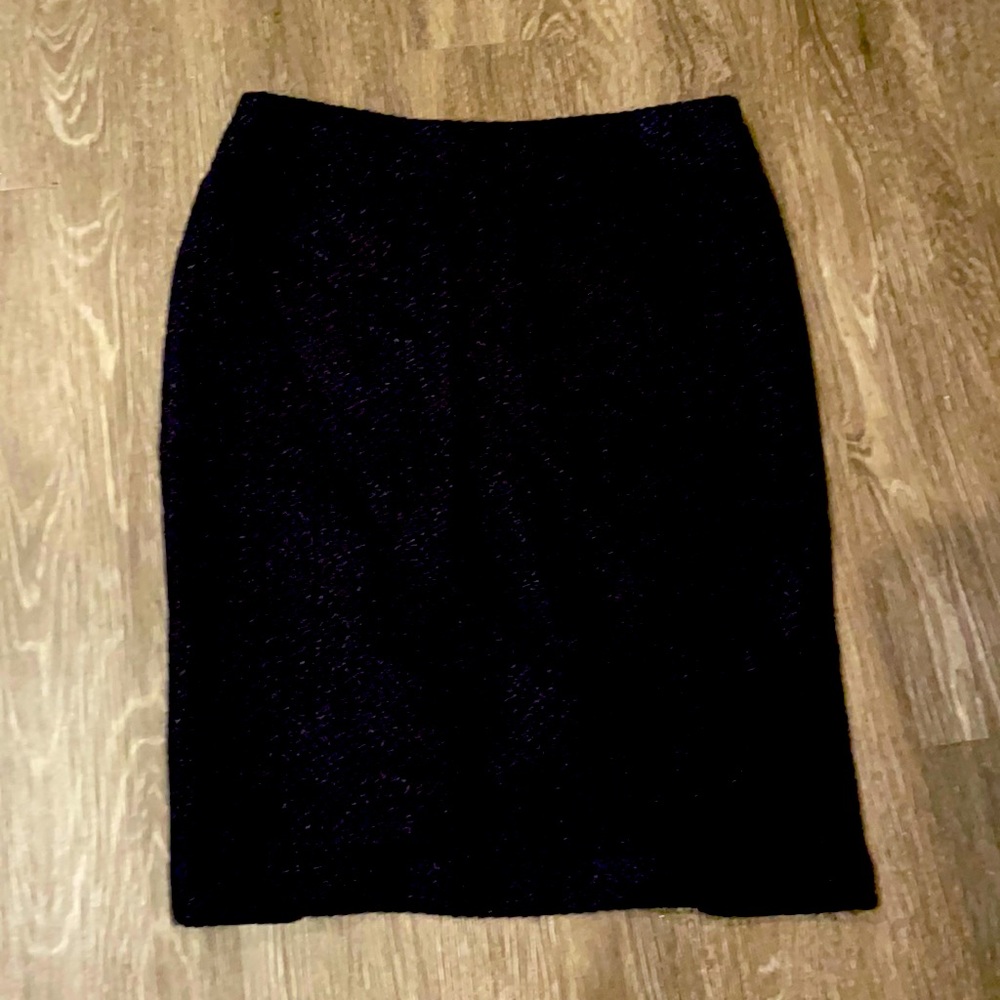 Anthropology navy blue wool blend skirt.  Great condition and lined.
